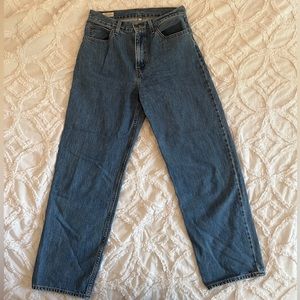 Levis Premium Medium Wash Wide Leg Jeans